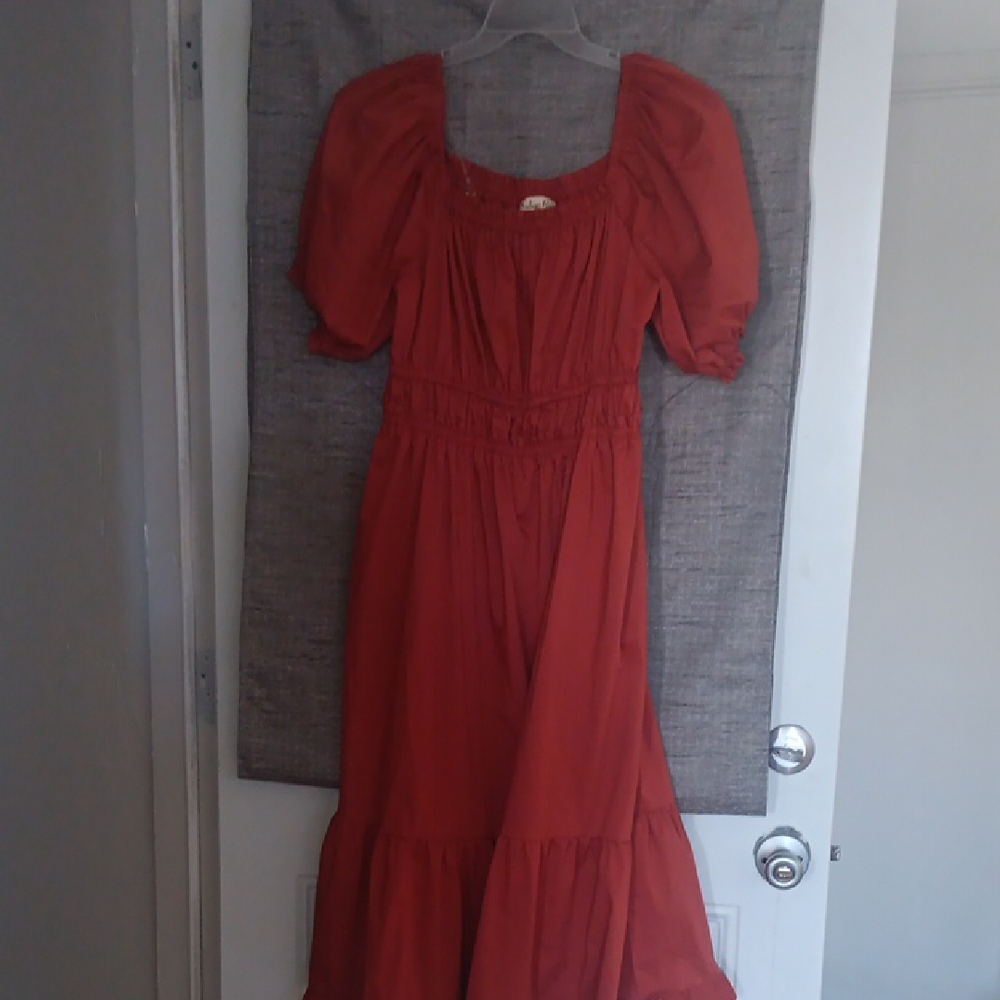 Elegant Red Women's Dress